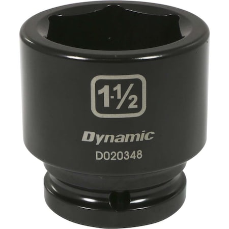Dynamic 3/4" Drive Standard Socket, Black Phosphate, Tools 3/4" Drive 6 Point SAE, 1-1/2" Standard Length D020348